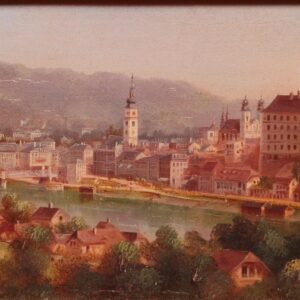 Listed Artist Hubert Sattler pseudononym "Louis Ritschard" Painting.Salzburg