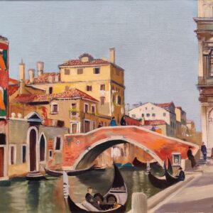Listed Artist Charles Cerny Original Oil Painting. Signed."Venice"