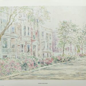 Listed Artist Selma Jernigan Numbered Art Print "Historic Jones Street"