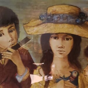 Jacques LaLande Siblings EA Lithograph