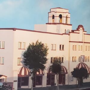 Tom Swimm Hotel Laguna AM 1988 33x57 Oil on Canvas - Huge - California