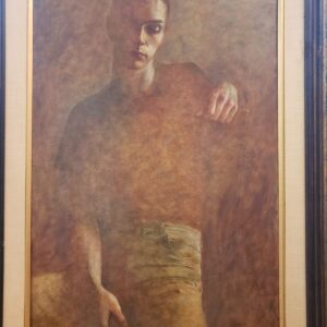 Listed Artist Wade Reynolds (1929-2011) Oil Painting "Character Study". Signed