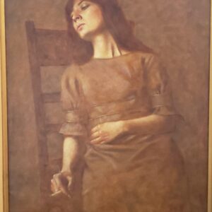 Listed Artist Wade Reynolds (1929-2011) Oil Painting "Character Study". Signed