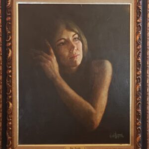Listed Artist Wade Reynolds (1929-2011) Oil Painting "Model". Signed